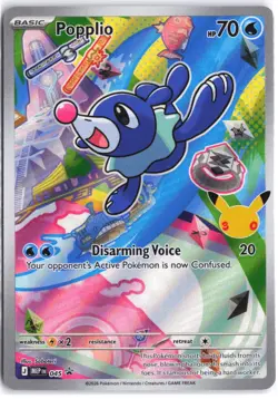 Popplio 045 Holo Promo ME: Mega Evolution Promo Pokemon NM - Image 1