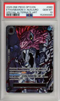 One Piece Graded: Ethanbaron V. Nusjuro OP13-080 Special Alternate Art PSA 10 - Image 1