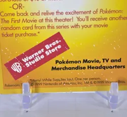 1999 WORC “Catch Mew” Promo Pokemon Card Pokemon Movie - Image 3
