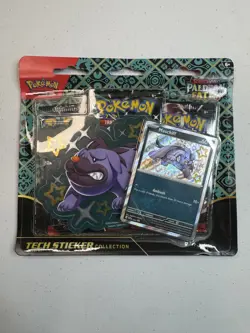 Pokemon Scarlet & Violet Paldean Fates Maschiff Tech Sticker Collection SEALED - Image 1