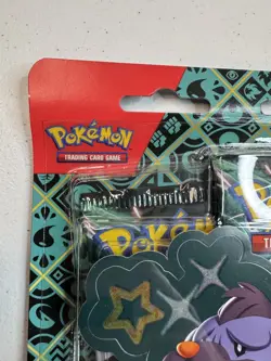 Pokemon Scarlet & Violet Paldean Fates Maschiff Tech Sticker Collection SEALED - Image 2