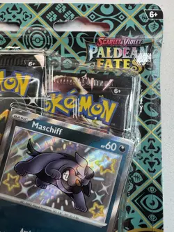 Pokemon Scarlet & Violet Paldean Fates Maschiff Tech Sticker Collection SEALED - Image 3