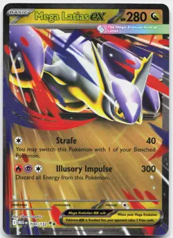 Mega Latias ex 100/132 Double Rare Mega Evolution Pokemon Near Mint - Image 1