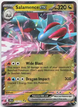 Salamence ex 114/159 Double Rare Journey Together Pokemon Near Mint - Image 1