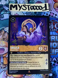 Carte Lorcana Disney TCG Ursula 24/204 Rare Chapitre 4 FR Neuf - Image 1