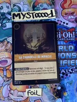 Carte Lorcana Disney TCG La Chandelle Du Miracle 31/204 FOIL Rare Chapitre 4 FR - Image 1