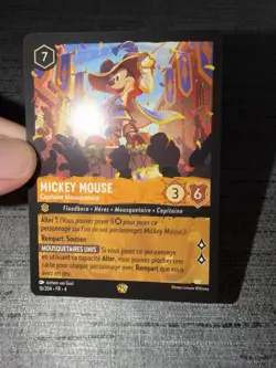 Carte Lorcana Disney TCG Mickey Mouse 16/204 Legendaire Chapitre 4 Francais Exc - Image 3