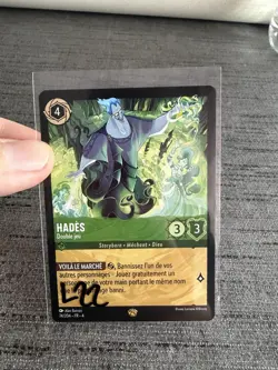 Carte Lorcana Disney TCG Hades 74/204 Legendaire Chapitre 4 Francais Exc - Image 5