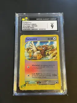 Pokemon Farfetch'd Skyridge 55/144 CGC 9 Reverse Holo 2003 Graded Card - Image 1