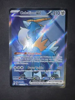 2026 Pokemon Cobalion ex 103/086 CRI EN Full Art Ultra Rare Holo Pokemon Card - Image 2