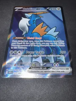 2026 Pokemon Cobalion ex 103/086 CRI EN Full Art Ultra Rare Holo Pokemon Card - Image 4