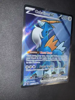 2026 Pokemon Cobalion ex 103/086 CRI EN Full Art Ultra Rare Holo Pokemon Card - Image 5