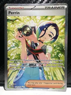 Pokemon TCG Trainer Perrin Special Illustration Card Twilight Masquerade 220/167 - Image 1