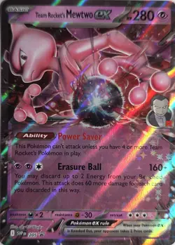 Team Rocket's Mewtwo ex Holo Promo SV: Scarlet & Violet Promo Cards 205 NM - Image 1