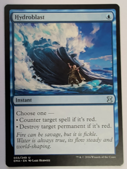 {1x} ~ Hydroblast ~ NM MTG MAGIC EDH Eternal Masters Blue Card **Startropic** - Image 1