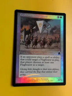 Coalition Honor Guard. Flagbearer. Apocalypse. Old Border FOIL. MTG Card. - Image 3