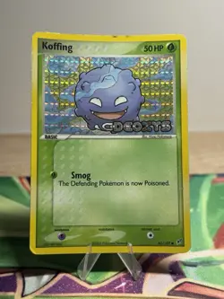 Koffing 62/107 Ex Deoxys Reverse Holo Foil Stamped 2005 Pokemon Card LP MP - Image 1