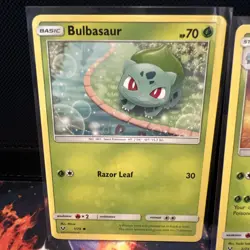 BULBASAUR IVYSAUR VENUSAUR Shining Legends 3 CARD EVOLUTION SET Sun & Moon 2017! - Image 2