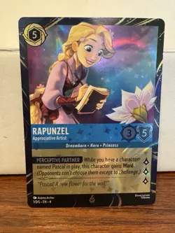 Disney Rapunzel - Appreciative Artist Lorcana TCG Promo LE Card Epcot - Image 1