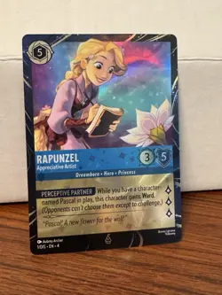 Disney Rapunzel - Appreciative Artist Lorcana TCG Promo LE Card Epcot - Image 4
