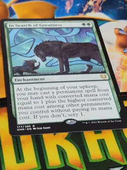 C1744 MAGIC MTG KALDHEIM IN SEARCH OF GREATNESS #177 LP RARE - Image 2