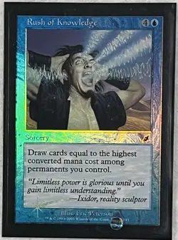 MTG Rush Of Knowledge Scourge Foil NM/Mint - Image 1