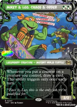 Mikey & Leo, Chaos & Order (Showcase) [TMT - 247] - NM [Foil] TCG MTG - Image 1