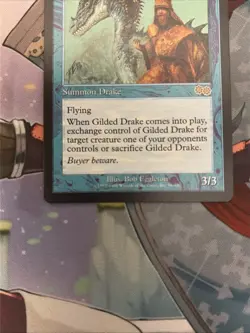 1x Gilded Drake Light Play, English Urza's Saga MTG Magic NM - Image 3
