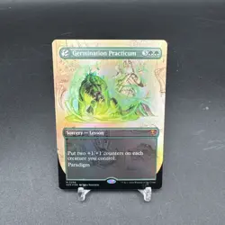Germination Practicum (Borderless) -M0296 Foil - Secrets of Strixhaven - MTG NM - Image 1