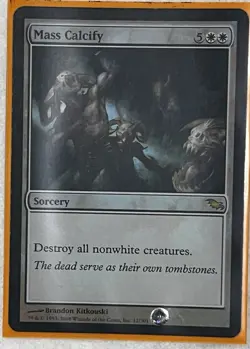 MTG Mass Calcify Shadowmoor Foil NM/Mint Rare - Image 1