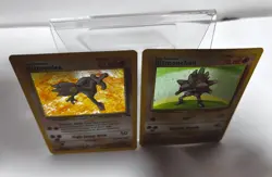 1999 Pokemon Holo Fighting Duo Hitmonlee & Hitmonchan WOTC Vintage LP/NM - Image 5