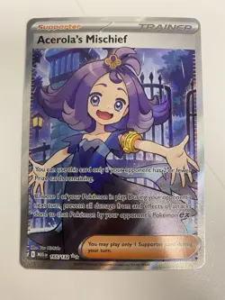 Pokemon ~ Acerola's Mischief 165/132 ~ Me01: Mega Evolution ~ Ultra Rare Holo - Image 1