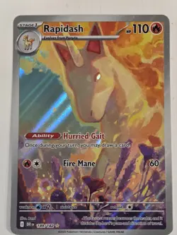 Pokemon Rapidash 189/182 Sv10: Destined Rivals Holo Illustration Art Ultra Rare - Image 1