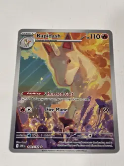 Pokemon Rapidash 189/182 Sv10: Destined Rivals Holo Illustration Art Ultra Rare - Image 4