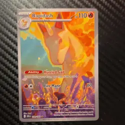 Pokemon Rapidash 189/182 Sv10: Destined Rivals Illustration Rare Holo English - Image 1