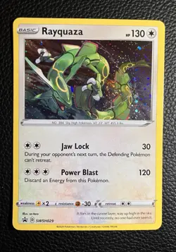 Pokemon TCG Rayquaza SWSH029 Cosmos Holo - Black Star Promo - - Image 1