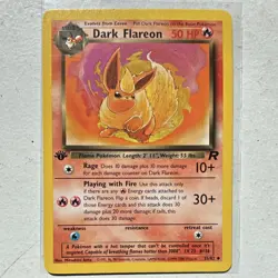The Pokemon Company Dark Flareon Team Rocket 35/82 Uncommon 1st Ed 50 HP - Image 1