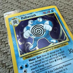 Poliwrath 13/102 Holo Holo Rare Base Set Unlimited Pokemon LP - Image 5