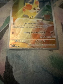 Fennekin 080 Pokemon Center Stamped Promo | Chaos Rising Pokemon - Image 2