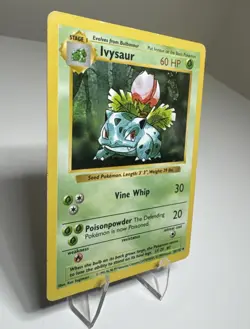Ivysaur 30/102 SHADOWLESS Base Set Unlimited 1999 HP/DMG - Image 4
