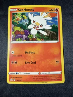 Pokemon TCG Scorbunny SWSH071 Sword & Shield Promo Holo Basic 60 HP - Image 1