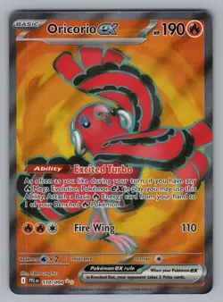 ORICORIO EX 110/094 ULTRA RARE PHANTASMAL FLAMES POKEMON NM PFL 2025 - Image 1