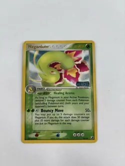Pokemon TCG Meganium 9/115 EX Unseen Forces Reverse Holo Rare 2005 DMG - Image 1