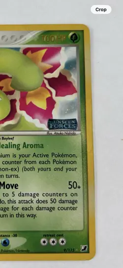 Pokemon TCG Meganium 9/115 EX Unseen Forces Reverse Holo Rare 2005 DMG - Image 4