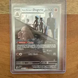 Team Rockets Dugtrio 239/217 - Pokemon TCG - Ascended Heros Illustration Rare - Image 1