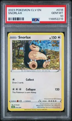 Pokemon Classic Collection Snorlax Holo CLV 016/034 PSA 10 - Image 1