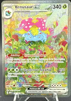 Pokemon Venusaur ex SIR SV 151 Holo 198/165 340HP - Image 1