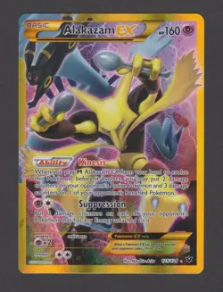 Pokemon TCG Alakazam EX 125/124 Full Art Ultra Rare Holo 2016 Fates Collide - Image 1