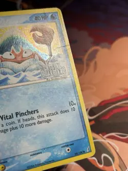 Krabby 54/100 Ex Crystal Guardians Reverse Holo Foil Stamped 2006 Pokemon MP HP - Image 5