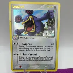 Pokemon Loudred 23/100 Crystal Guardians Reverse Holo English 2006 Rare MP - Image 1